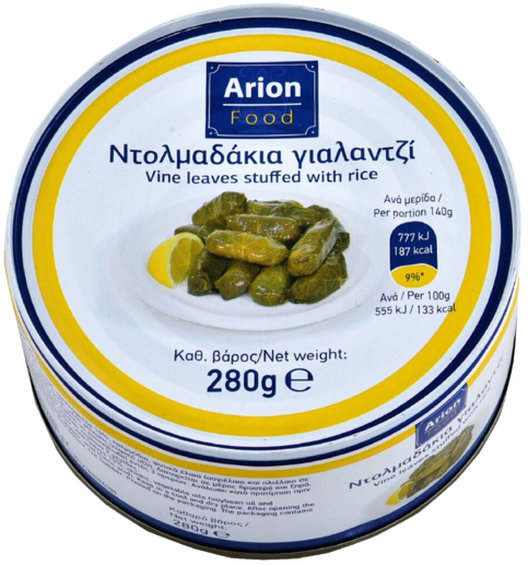 ARION Food κονσέρβα ντολμαδάκια γιαλαντζί 280gr