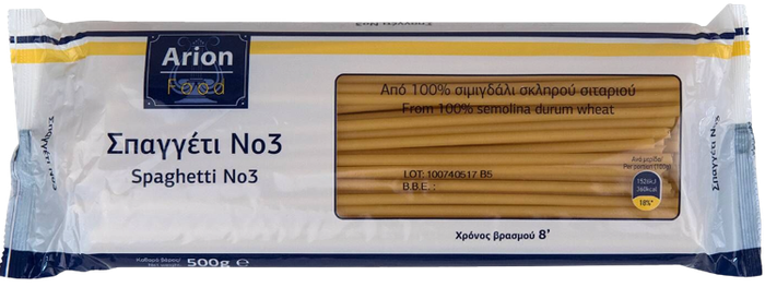 ARION Food σπαγγέτι No3 500gr