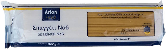 ARION Food σπαγγέτι No6 500gr