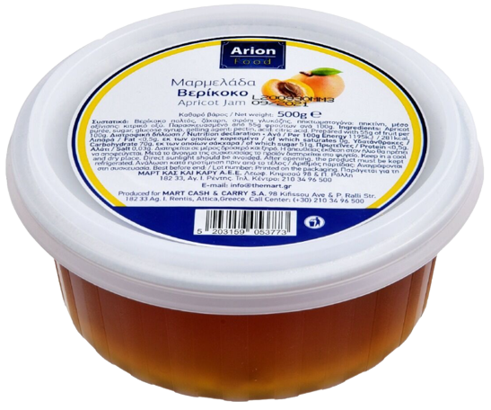 ARION Food μαρμελάδα βερίκοκο 500gr