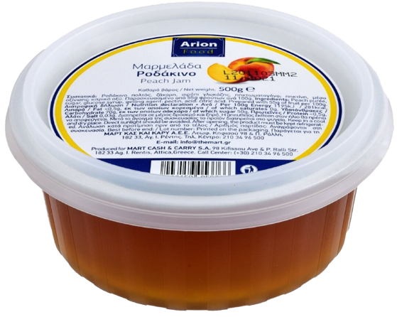 ARION Food μαρμελάδα ροδάκινο 500gr