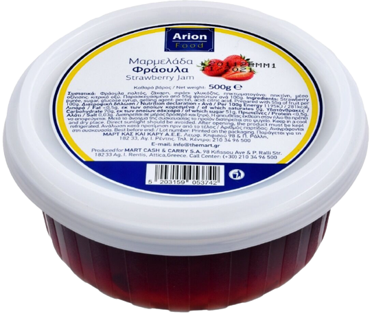 ARION Food μαρμελάδα φράουλα 500gr