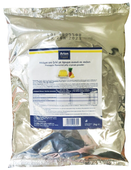 ARION Food μείγμα για ζελέ με άρωμα ανανά σε σκόνη 2kg