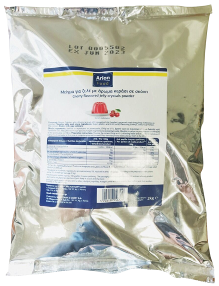 ARION Food μείγμα για ζελέ με άρωμα κεράσι σε σκόνη 2kg