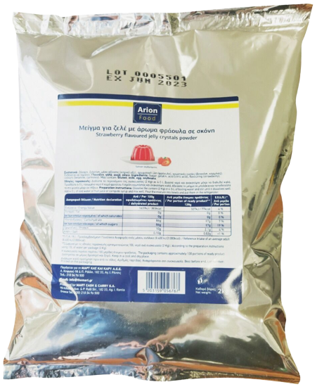 ARION Food μείγμα για ζελέ με άρωμα φράουλα σε σκόνη 2kg