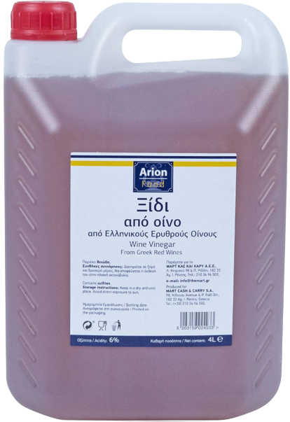 ARION Food ξύδι από κόκκινο κρασί 4lt