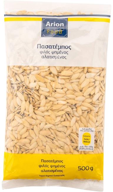 ARION Food πασατέμπος ψιλός ψημένος αλατισμένος 500gr