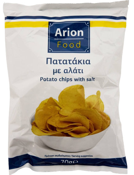 ARION Food πατατάκια με αλάτι 70gr