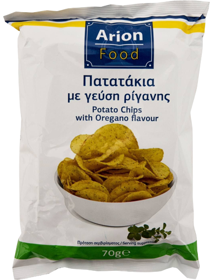 ARION Food πατατάκια με ρίγανη 70gr