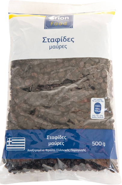 ARION Food σταφίδες μαύρες ελληνικές 500gr