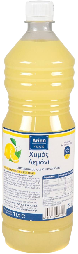 ARION Food συμπυκνωμένος χυμός λεμόνι 1lt