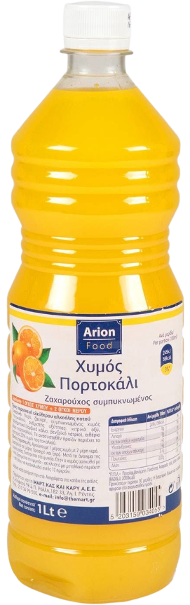 ARION Food συμπυκνωμένος χυμός πορτοκάλι 1lt