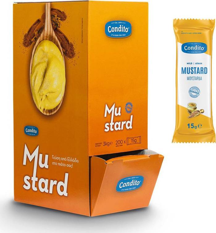 CONDITO μουστάρδα σε μερίδες 200x15gr