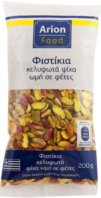 ARION Food φυστίκια κελυφωτά ψίχα ωμά σε φέτες 200gr
