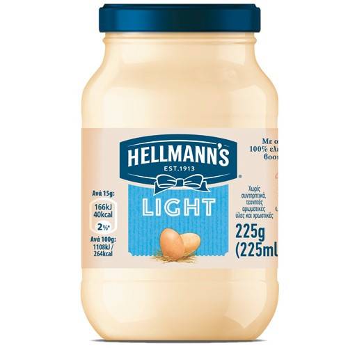 HELLMANN'S μαγιονέζα light 225ml