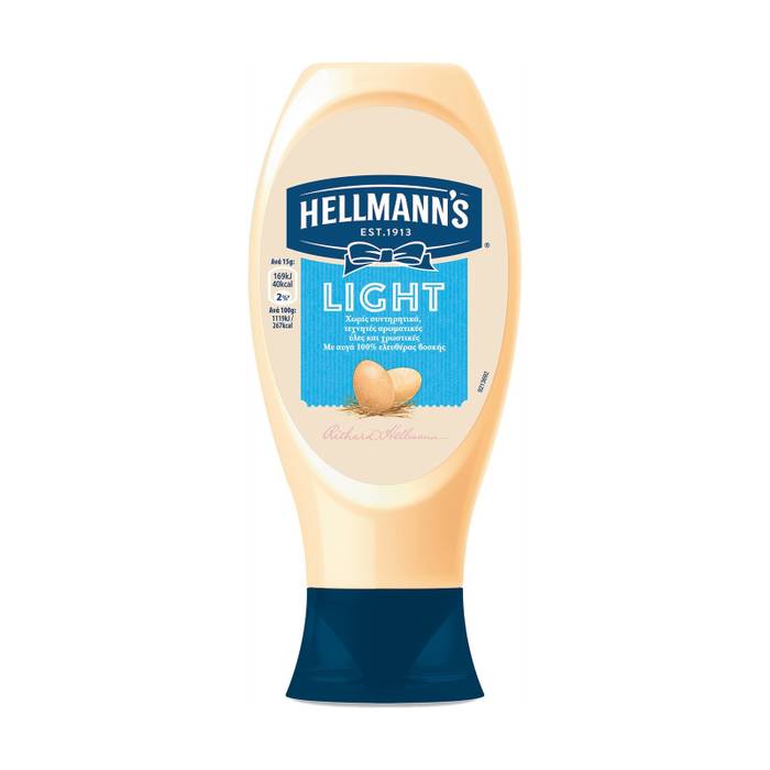 HELLMANN'S μαγιονέζα light top down 430ml