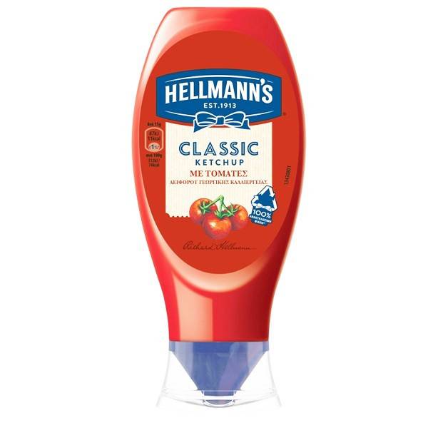 HELLMANN'S ketchup top down 250gr