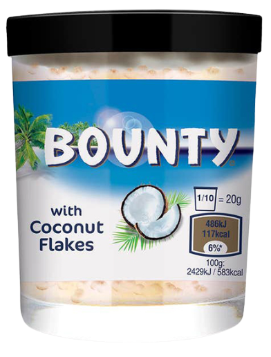 BOUNTY άλειμμα σοκολάτας γάλακτος με ινδοκάρυδο 200gr