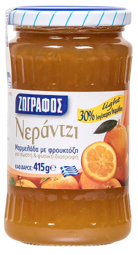 ΖΩΓΡΑΦΟΣ μαρμελάδα νεράντζι με φρουκτόζη 415gr