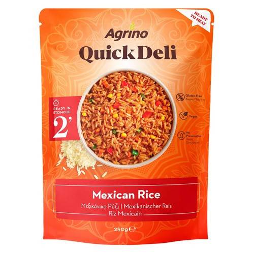 AGRINO quick deli ρύζι μεξικάνικο 250gr