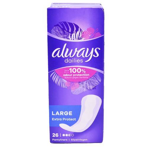 ALWAYS σερβιετάκια Extra Protect Large 26τεμ