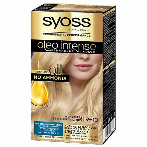 SYOSS βαφή μαλλιών oleo intense ξανθό φωτεινό 9-10