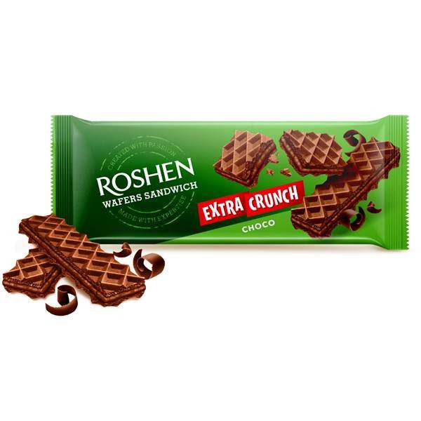 ROSHEN γκοφρέτα wafers sandwich thin με σοκολάτα 142gr