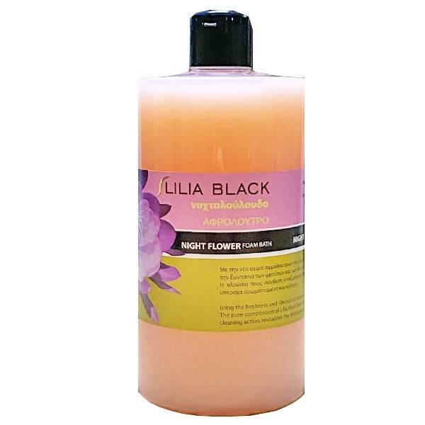 LILIA BLACK αφρόλουτρο με νυχτολούλουδο 800ml