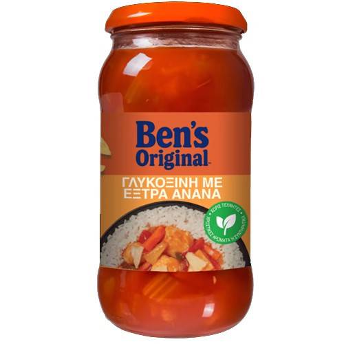 UNCLE BEN'S σάλτσα μαγειρικής γλυκόξινη με έξτρα ανανά 450gr