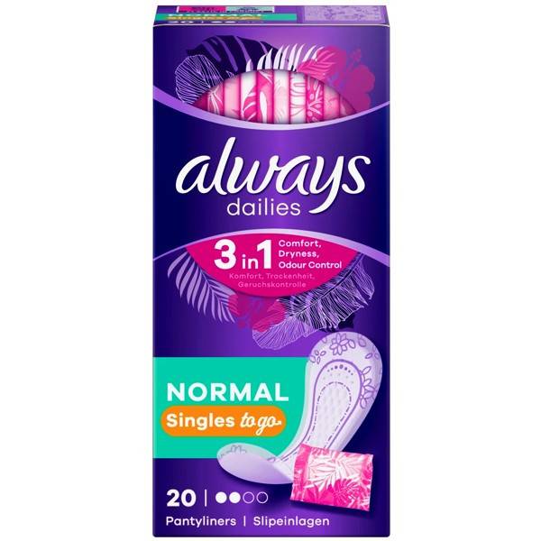 ALWAYS σερβιετάκια Singles Normal 20τεμ