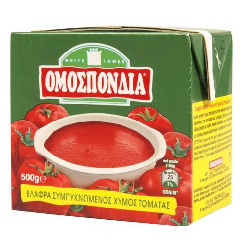 ΟΜΟΣΠΟΝΔΙΑ τομάτα ελαφρά συμπυκνωμένη 500gr
