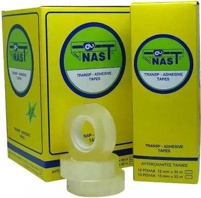 NAST ταινία διαφανής 12mmx33m