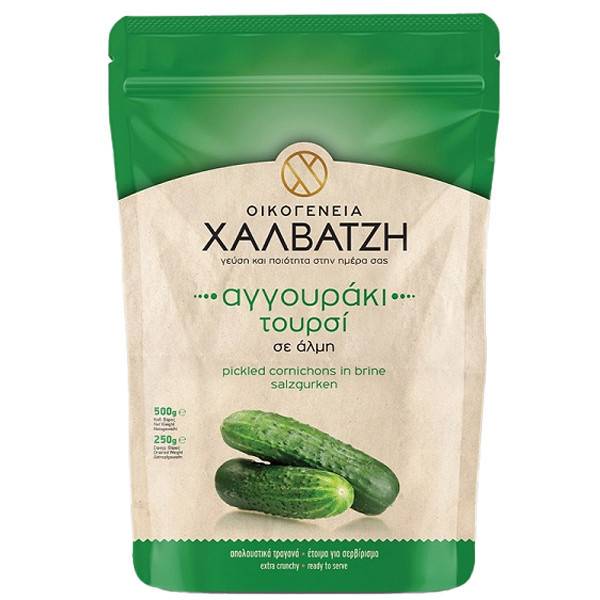 ΑΓΡΟΚΗΠΟΣ ΧΑΛΒΑΤΖΗ αγγουράκι τουρσί 500gr