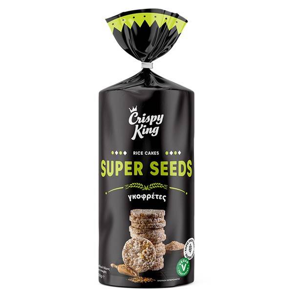 CRISPY KING ρυζογκοφρέτες με super seeds 100gr
