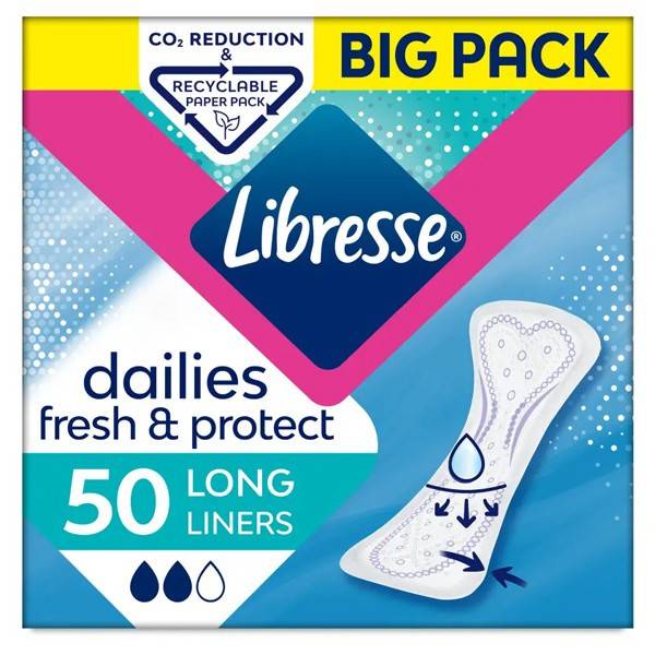 LIBRESSE σερβιετάκια dailies long 50τεμ