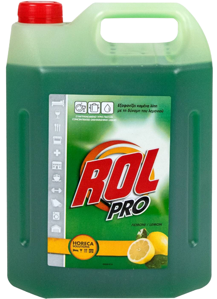 ROL υγρό απορρυπαντικό πιάτων professional με λεμόνι 4lt