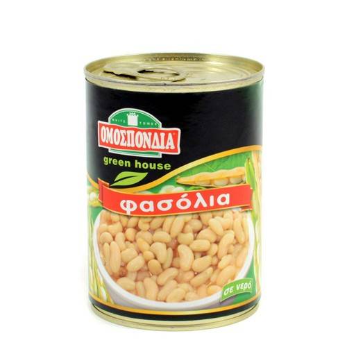 ΟΜΟΣΠΟΝΔΙΑ φασόλια λευκά green house 380gr