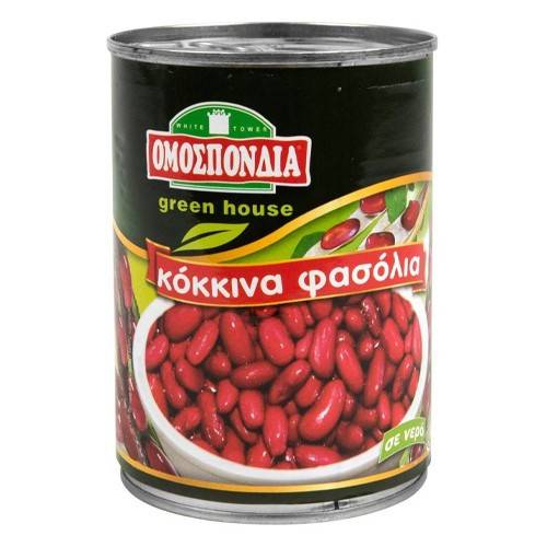 ΟΜΟΣΠΟΝΔΙΑ φασόλια κόκκινα green house 380gr