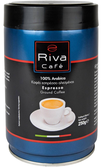 RIVA Cafe καφές espresso Platinum αλεσμένος (100% Arabica) 250gr
