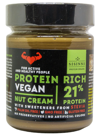 SISINNI protein rich 21% vegan κρέμα με ξηρούς καρπούς 320gr