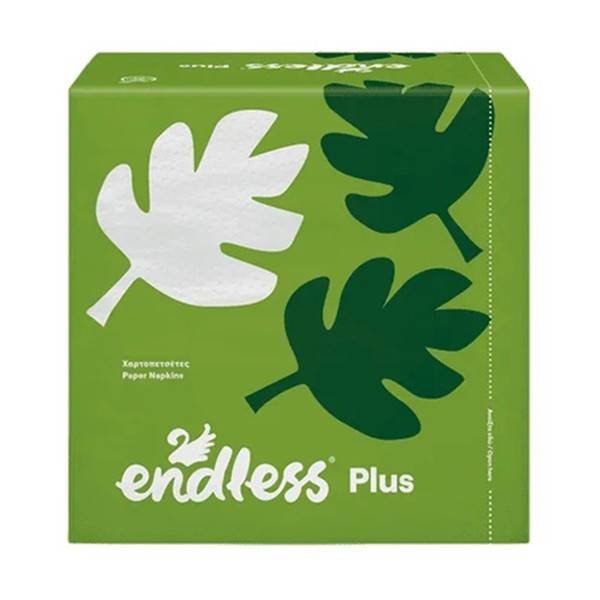 ENDLESS χαρτοπετσέτες plus λευκές 30x30cm 80 φύλλα