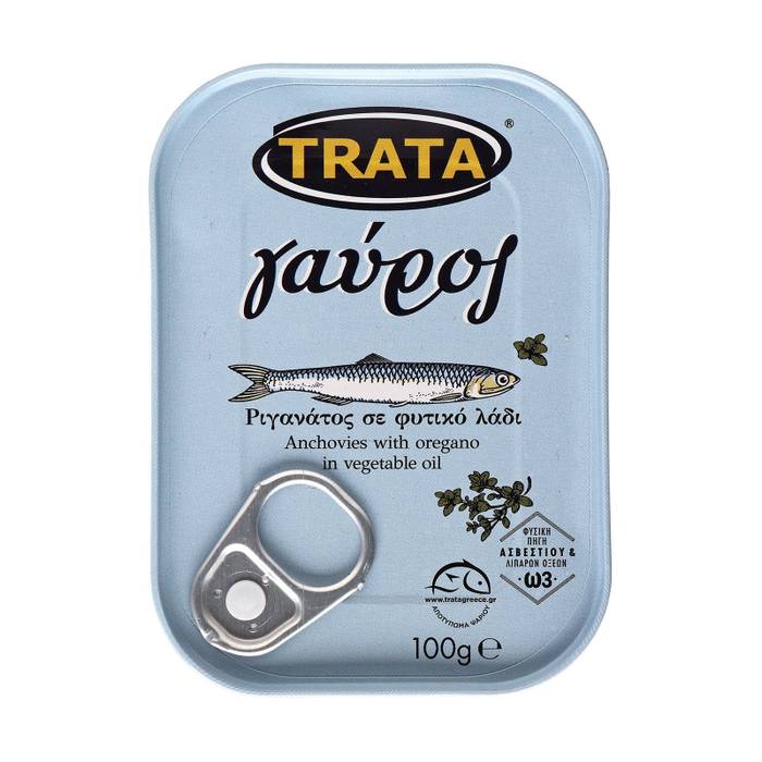 TRATA γαύρος ριγανάτος σε φυτικό λάδι 100gr