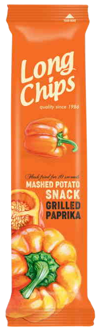 LONG CHIPS από πουρέ πατάτας με πάπρικα 75gr