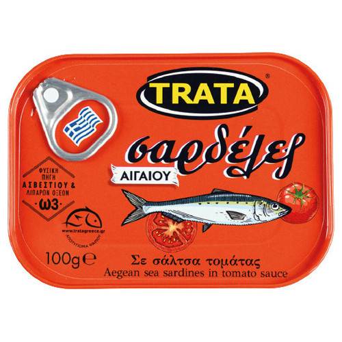 TRATA σαρδέλες σε σάλτσα τομάτας 100gr