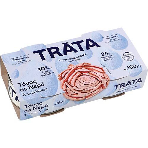 TRATA τόνος σε νερό 2x160gr