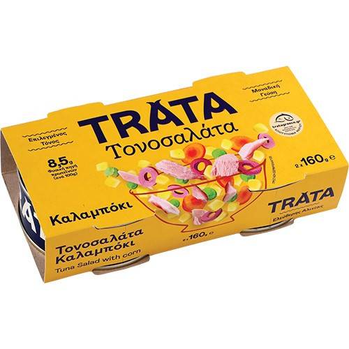 TRATA τονοσαλάτα με καλαμπόκι 2x160gr