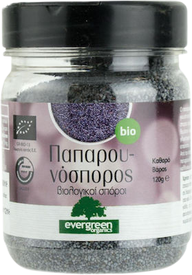 EVERGREEN ORGANICS παπαρουνόσπορος 120gr