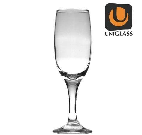 UNIGLASS ποτήρι γυάλινο σαμπάνιας kouros 18,5cl 6τεμ
