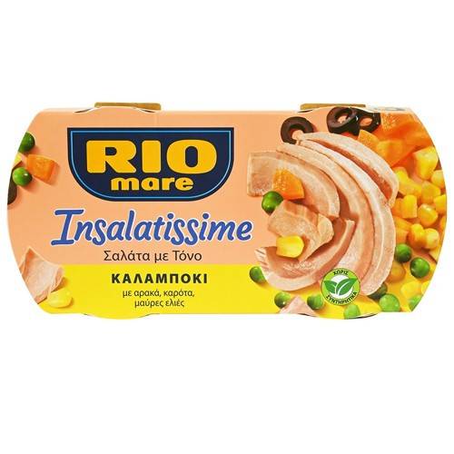 RIO MARE insalatissime σαλάτα με τόνο και καλαμπόκι 2x160gr