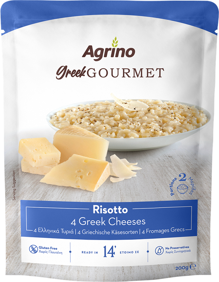 AGRINO bistro ριζότο με 4 τυριά 200gr